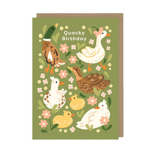 "Quacky Birthday" Animal Pun Card