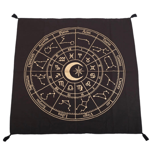 Astrology Wheel Altar Cloth