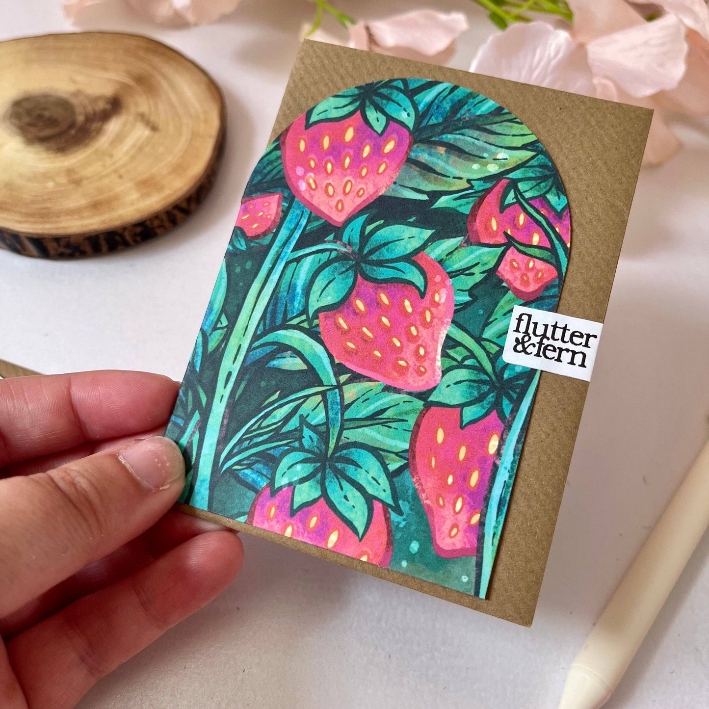 Strawberry Arch - A7 Card