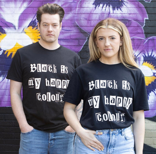 Black is my happy colour Tshirt