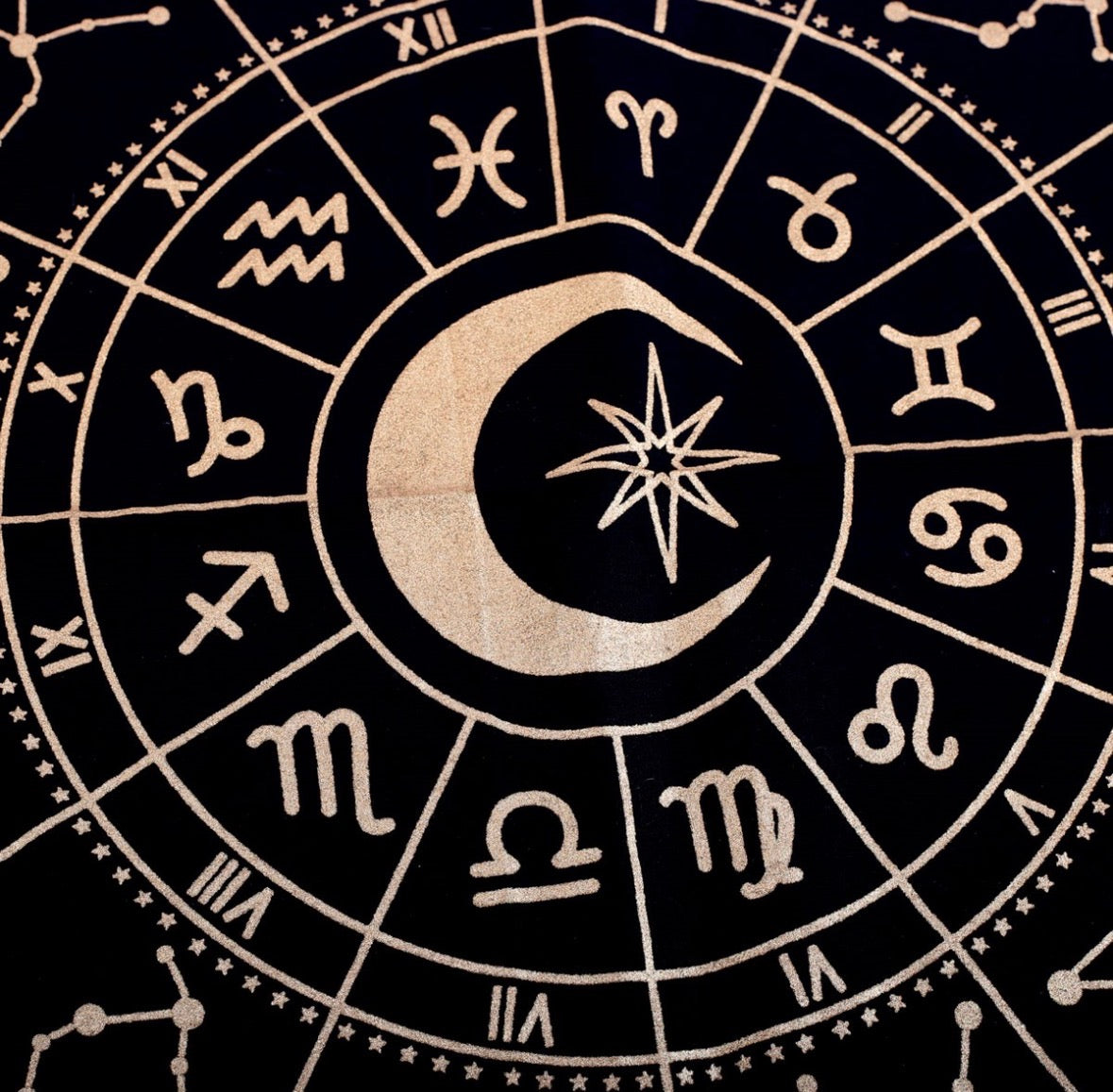 Astrology Wheel Altar Cloth
