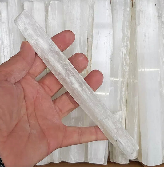 Natural Selenite Crystal ruler (20cm)