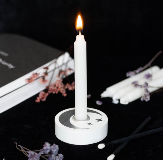 Crescent Moon Spell Candle Holder