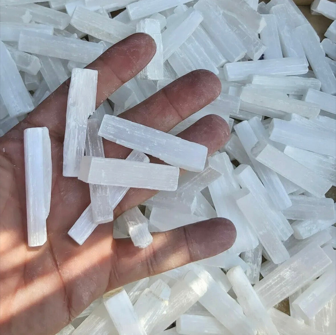 Natural Selenite Crystal Sticks