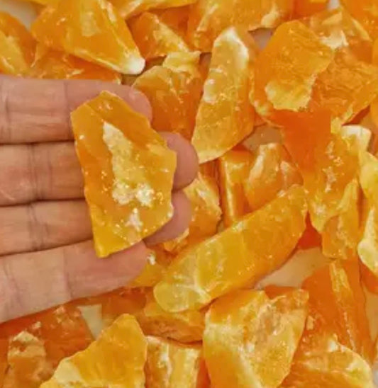 Natural (raw) Orange Calcite