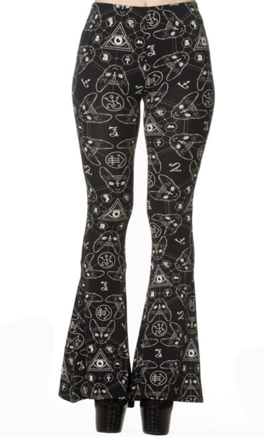 Nine lives flared leggings