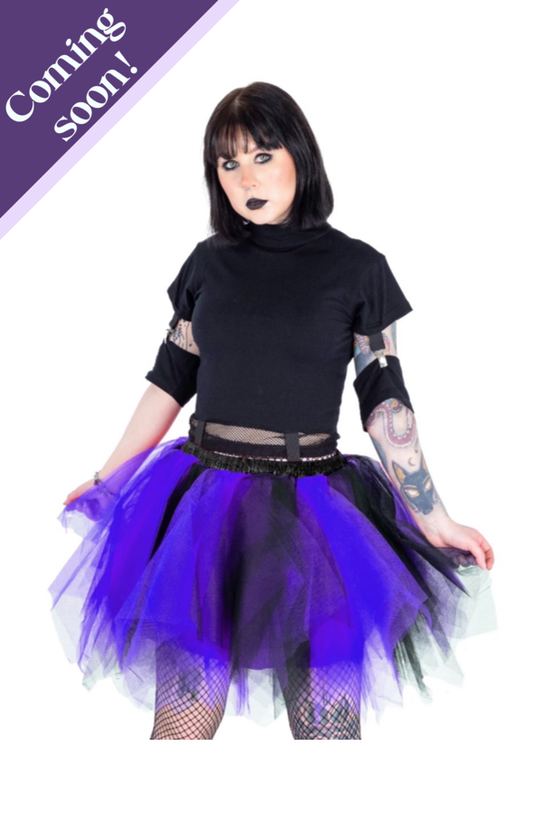 Caelia Tutu Skirt Black & Purple