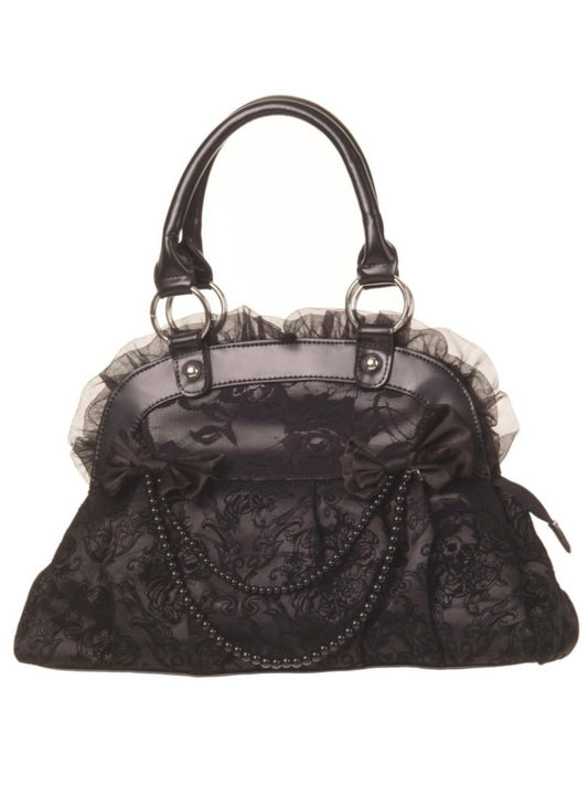Reinvention Black flocked bag