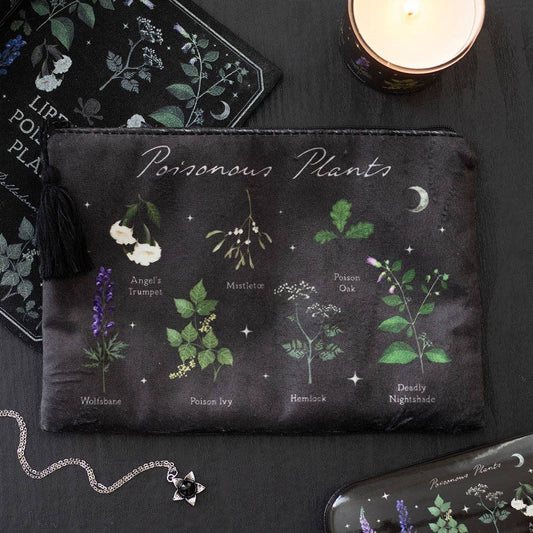 Poisonous Plants Gothic Botanical Makeup Bag