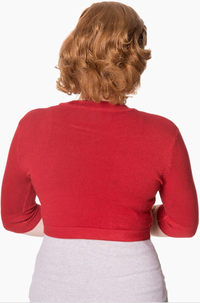Hudson Short Sleeve Bolero Pillarbox Red