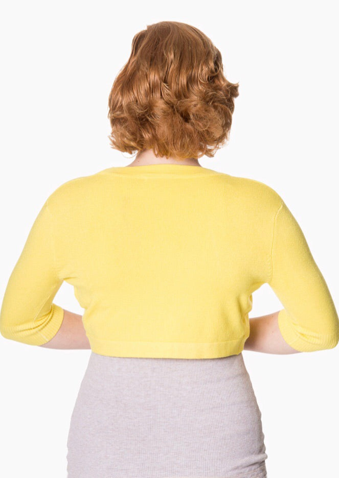 Hudson Short Sleeve Bolero Canary Yellow