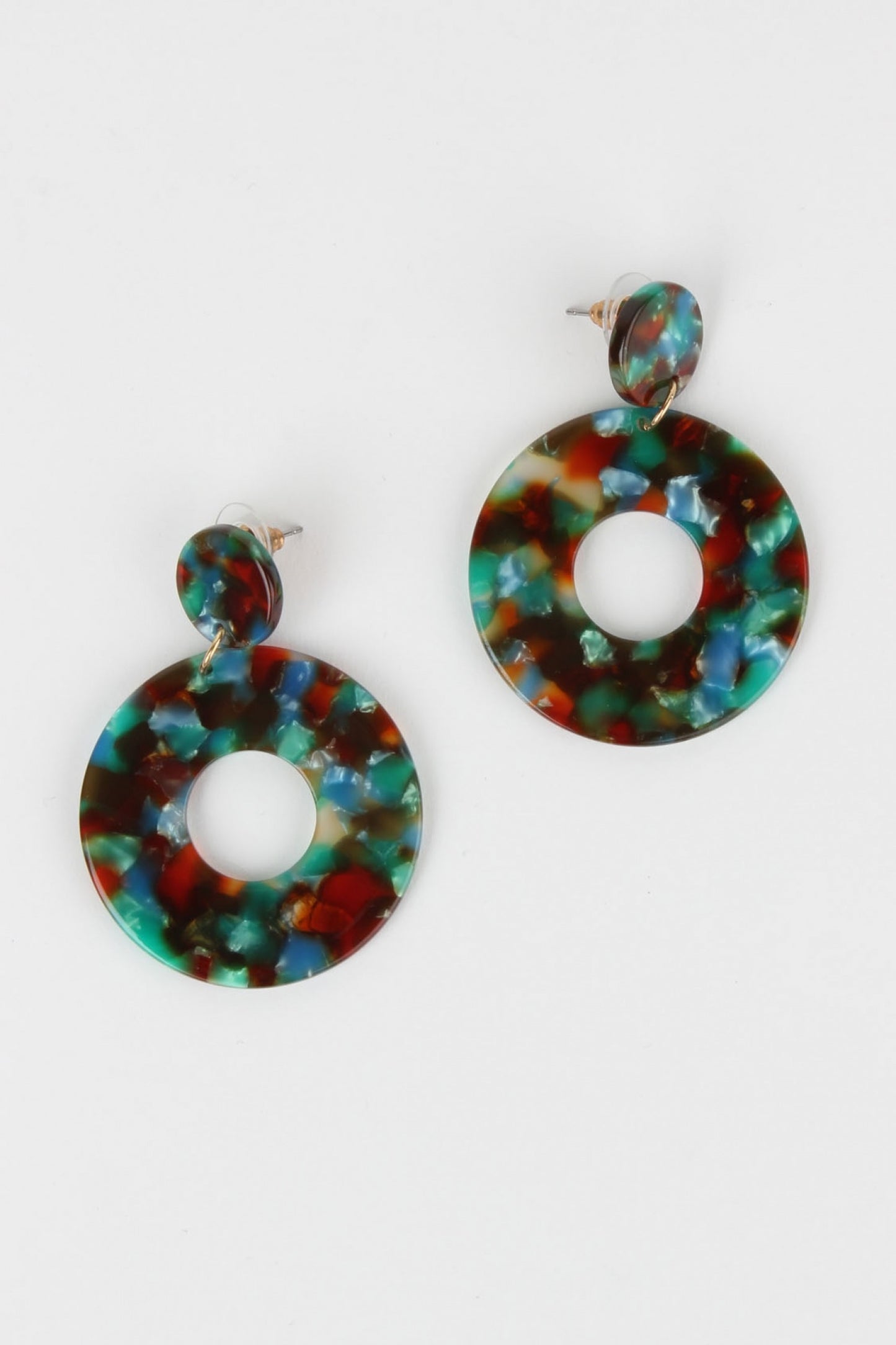 60s Kaleidoscope Rainbow Earrings