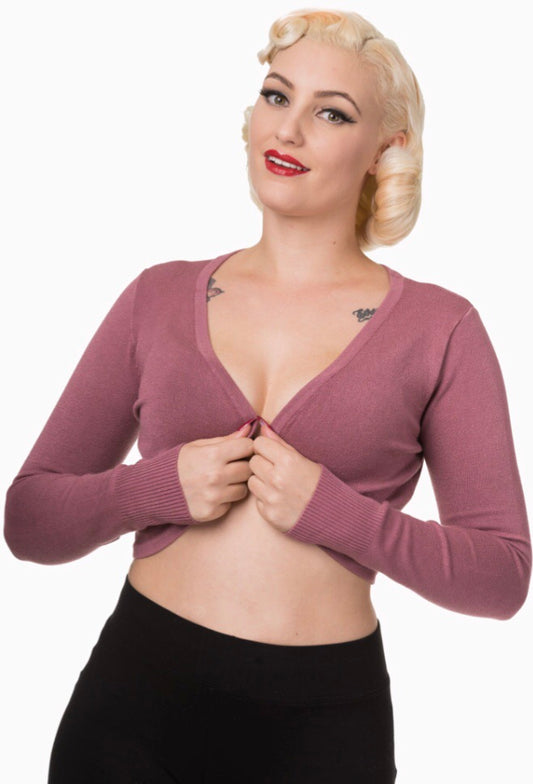 Flickers Long Sleeve Bolero Dusty Rose (old style)