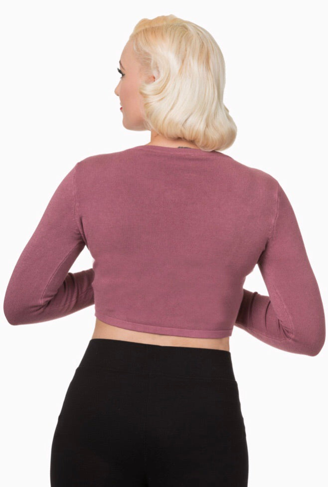 Flickers Long Sleeve Bolero Dusty Rose (old style)
