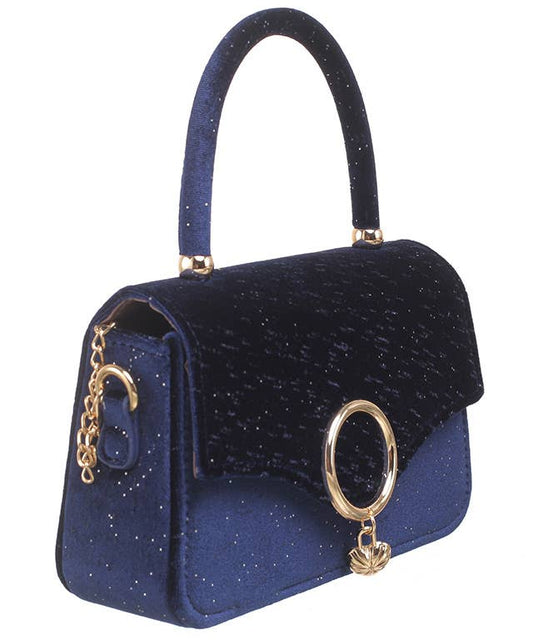 Velvet Stardust Bag Navy