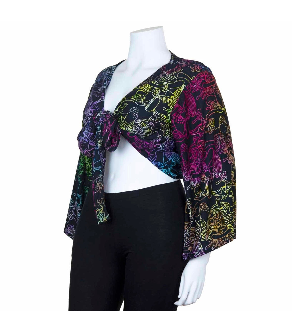 Magical Mushrooms Tie Top