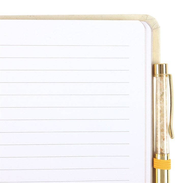 Bee Radiant Intention Journal with Citrine Pen