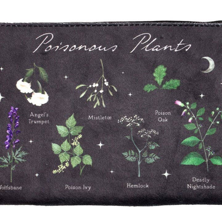 Poisonous Plants Gothic Botanical Makeup Bag