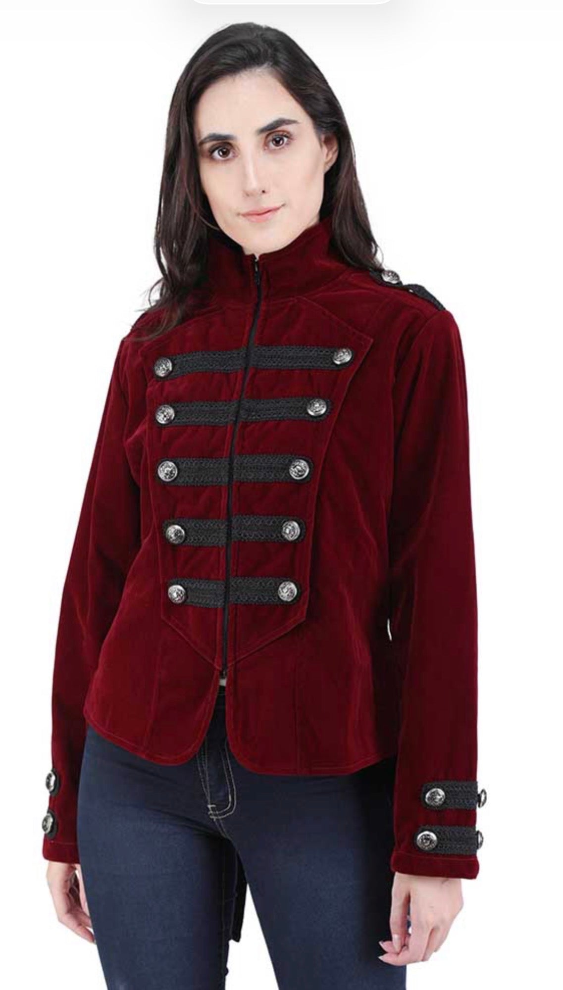 Maroon Velvet Jacket