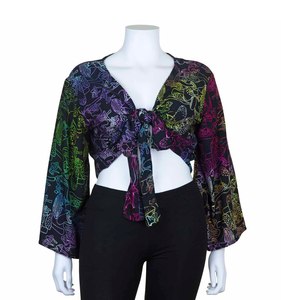 Magical Mushrooms Tie Top