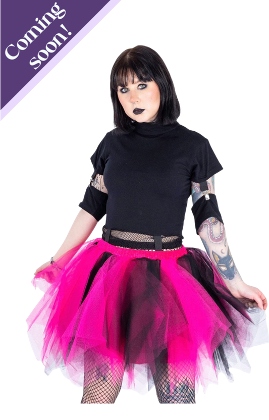 Caelia Tutu Skirt Black & Hot Pink