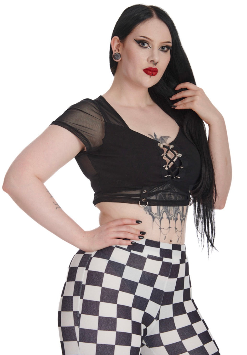 Shadow Veil Mesh Top