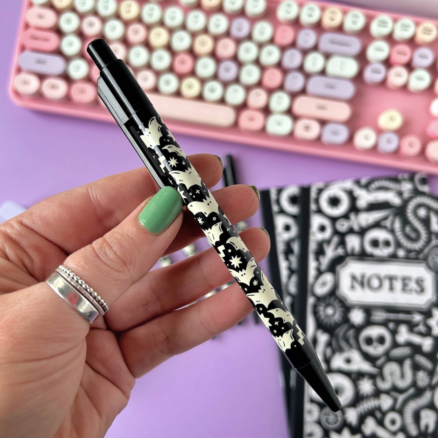 Bat Pattern Pen