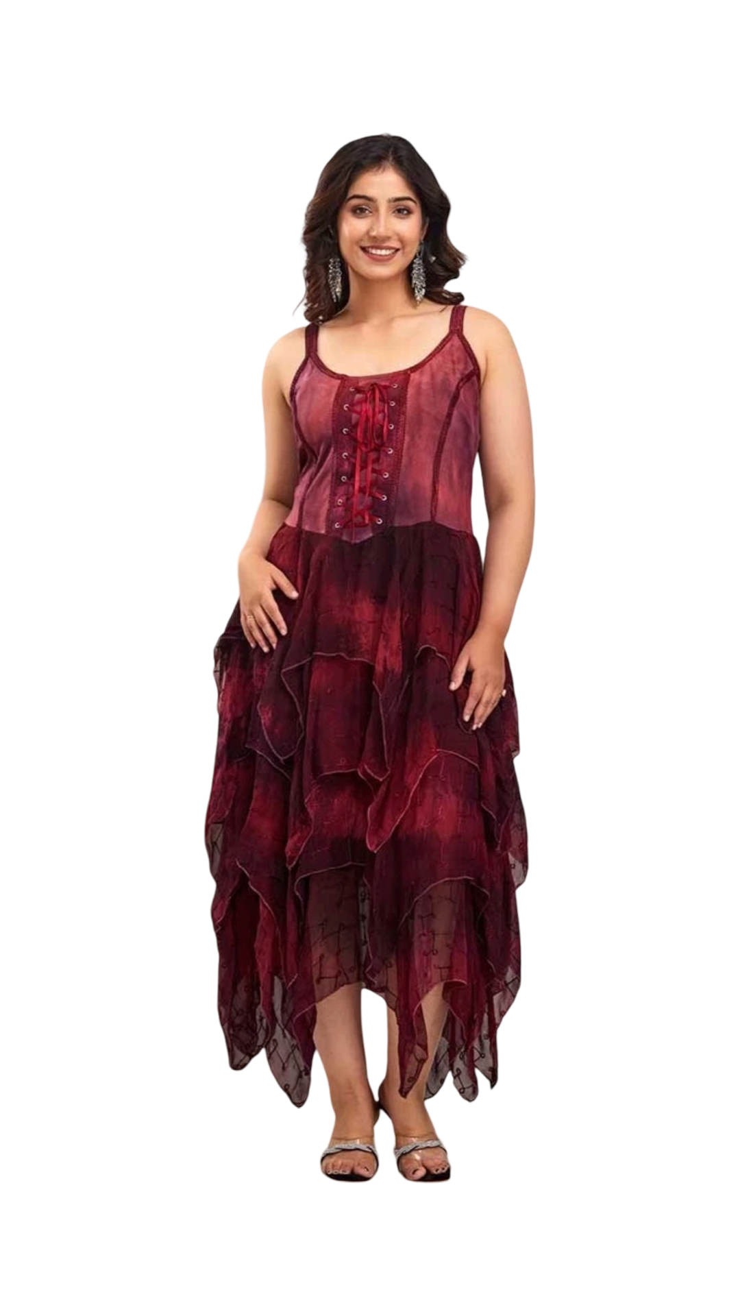 Ribbon Front pixie hem dress