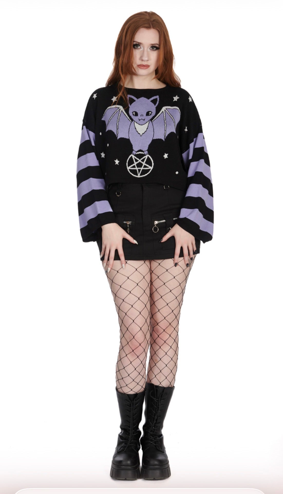 Kamiko Pastel Bat Oversized Jumper