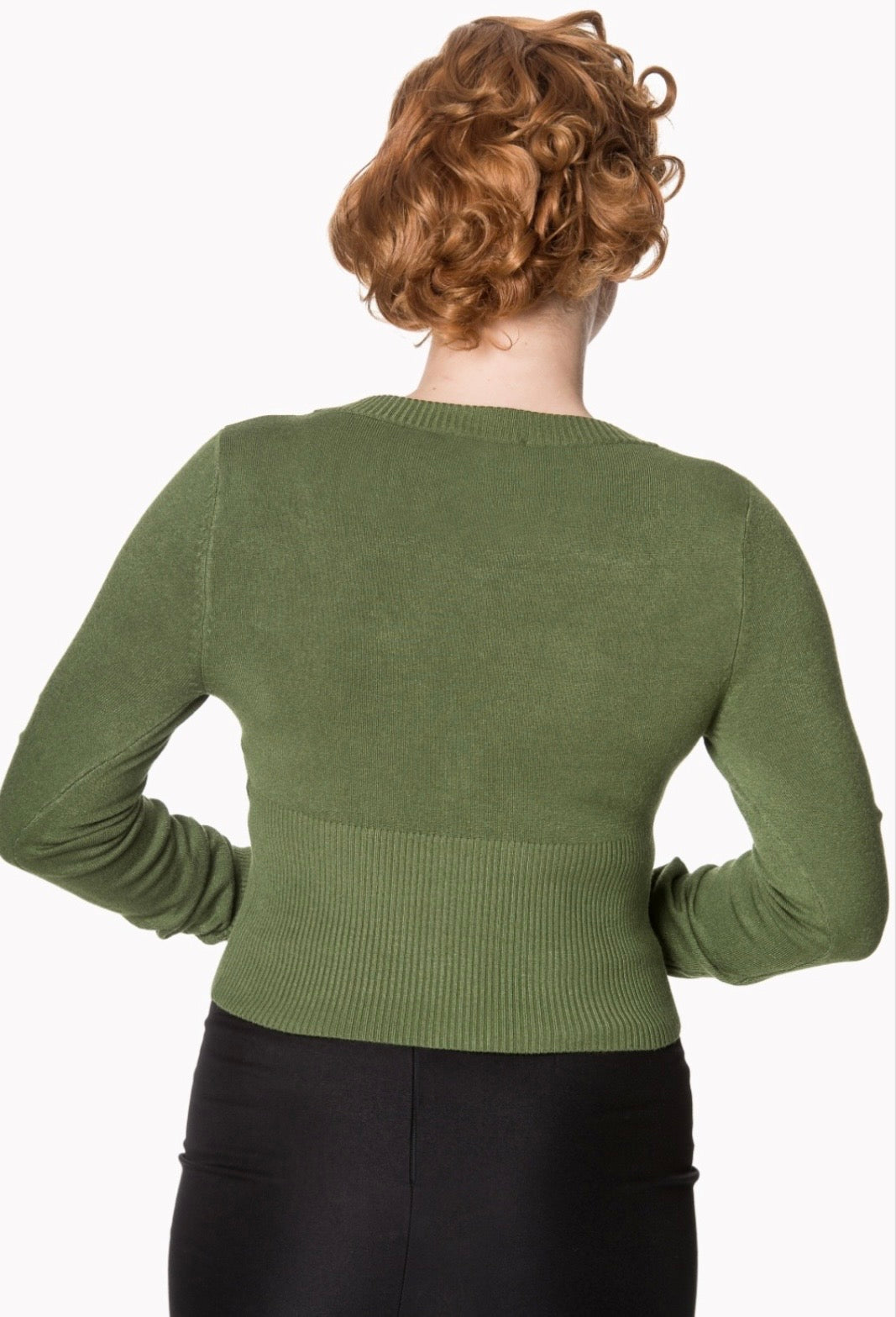 Let’s go Dancing Retro Cardigan Apple Green