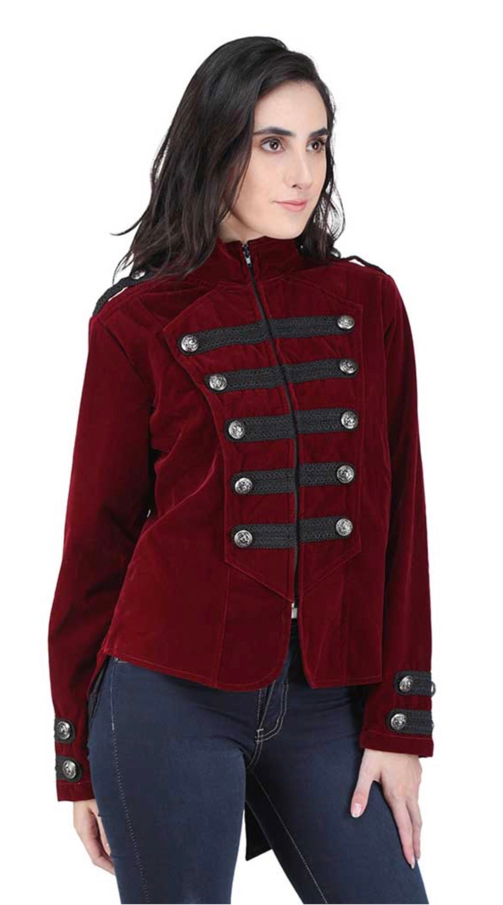 Maroon Velvet Jacket