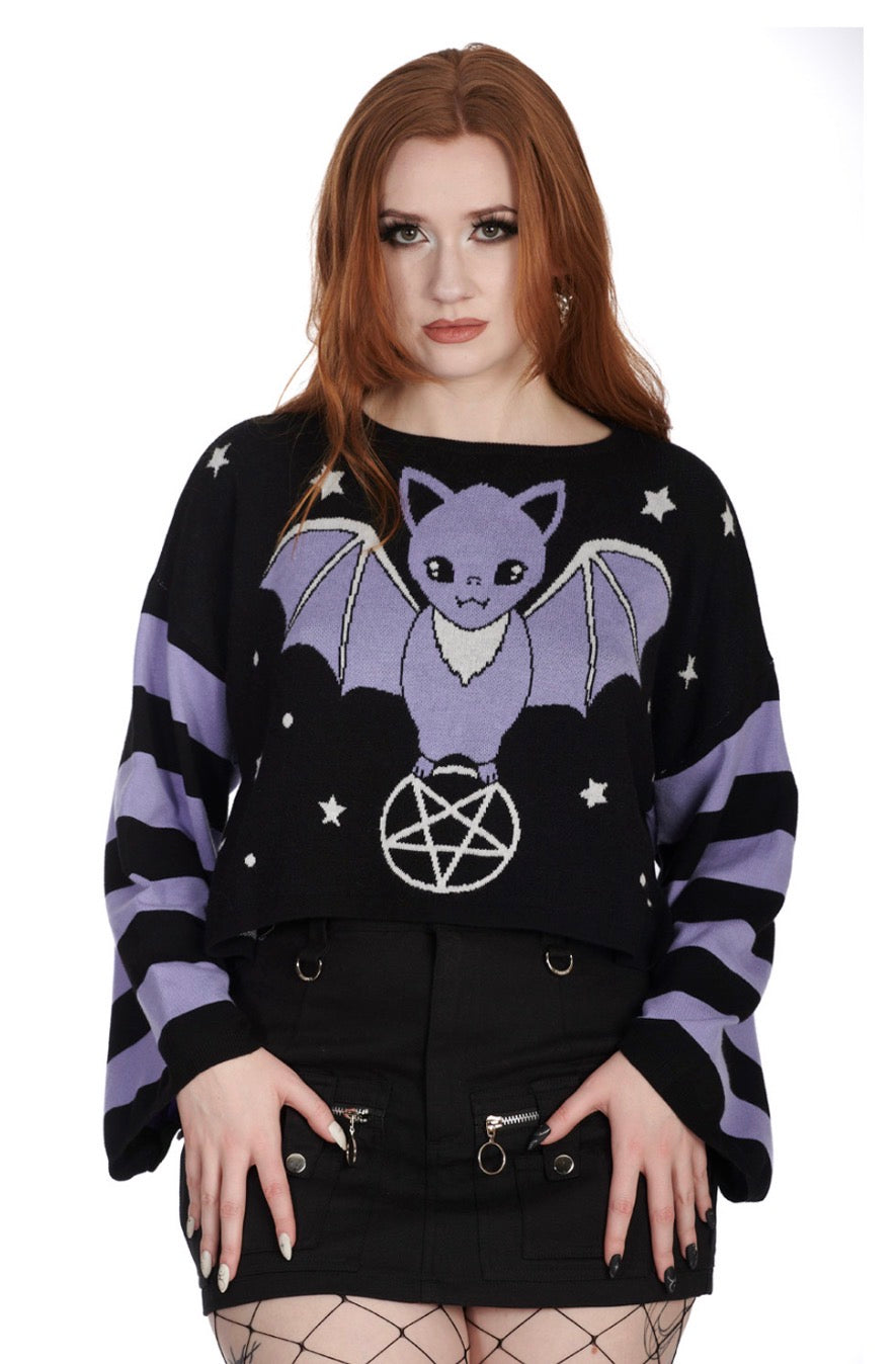 Kamiko Pastel Bat Oversized Jumper