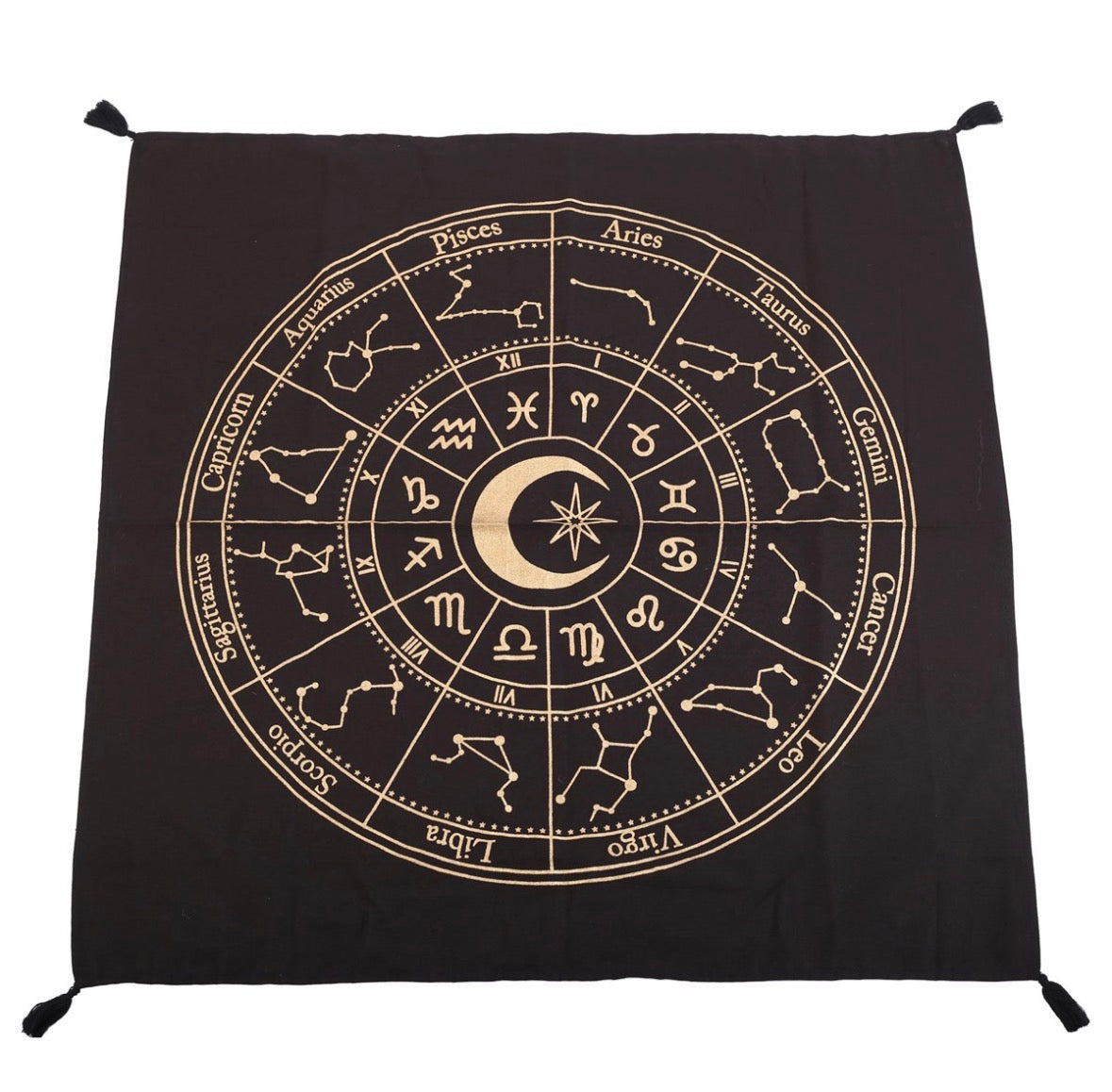 Astrology Wheel Altar Cloth