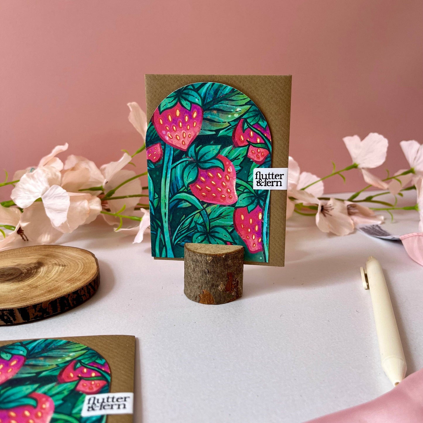 Strawberry Arch - A7 Card