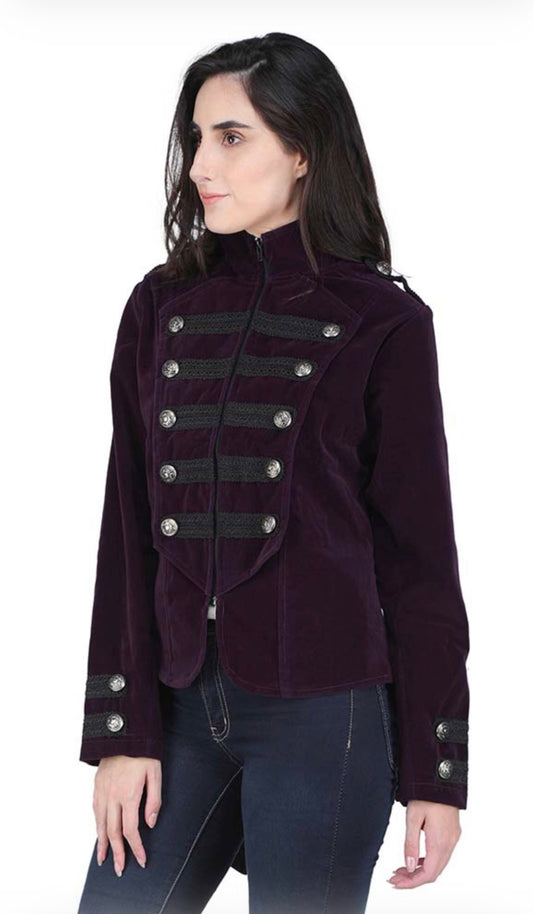 Purple Velvet Jacket