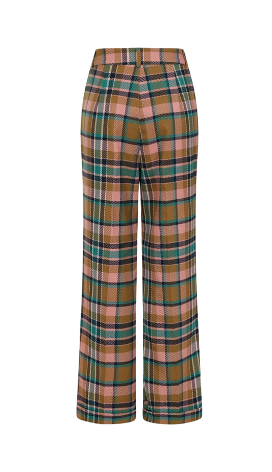 Harriet Plaid 50’s Style Trousers