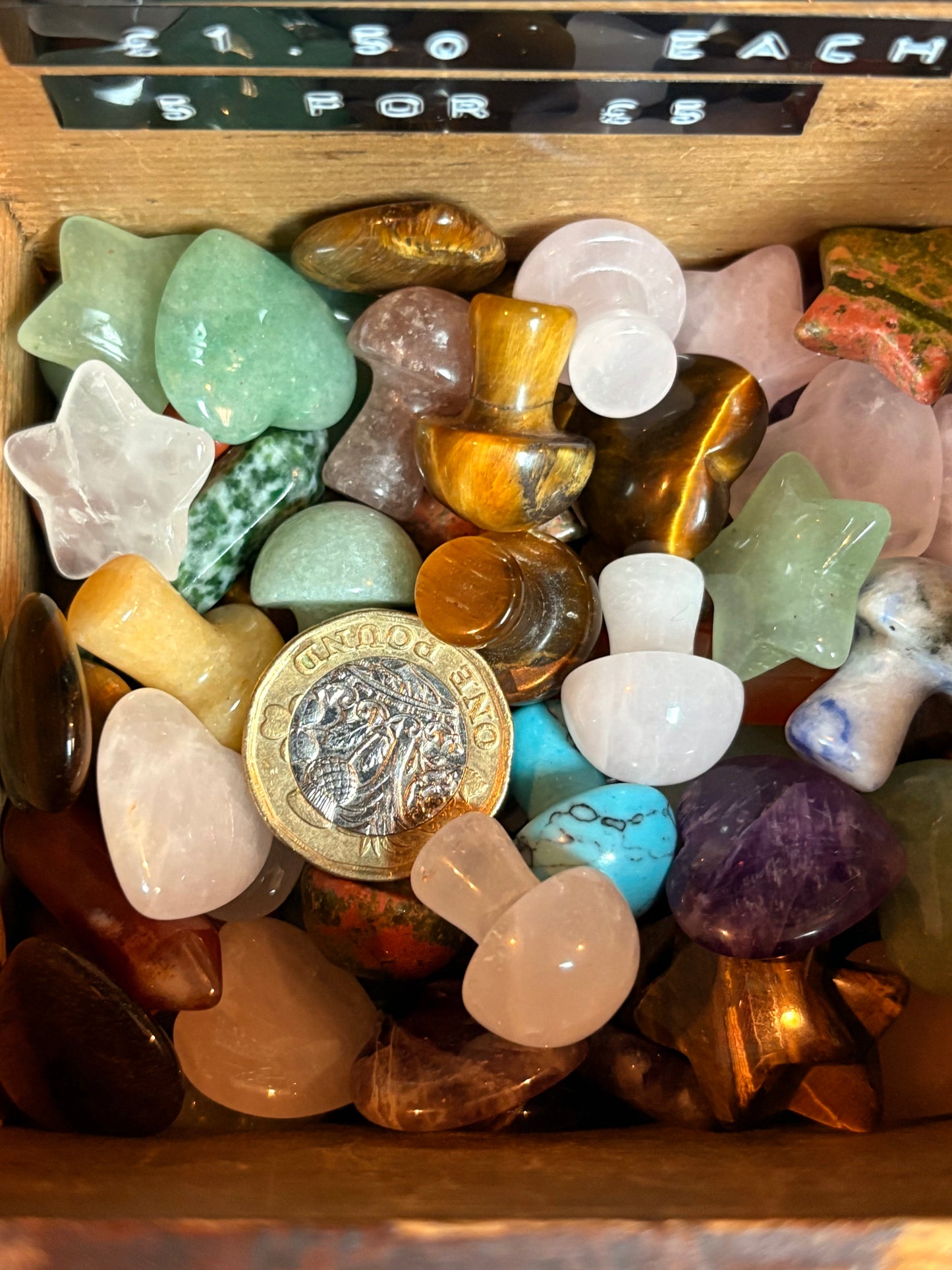 Mixed Carved Crystals.