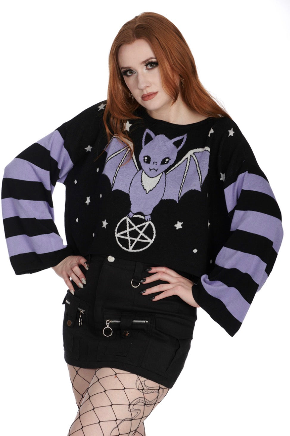 Kamiko Pastel Bat Oversized Jumper