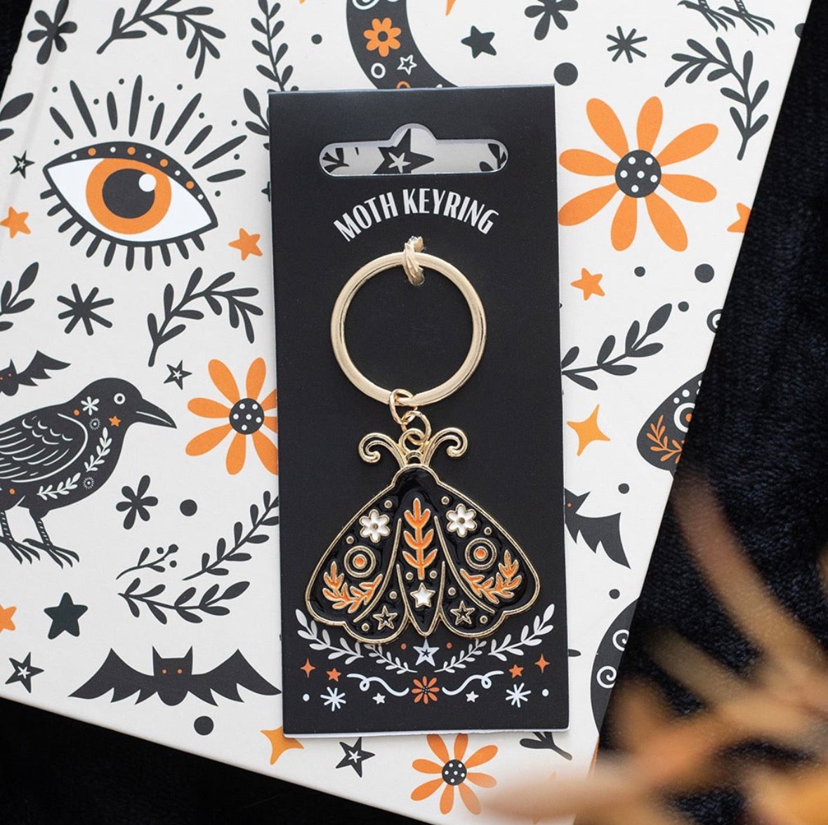 Folk Moth Keyring