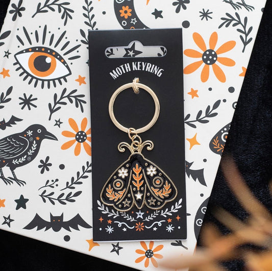 Folk Moth Keyring