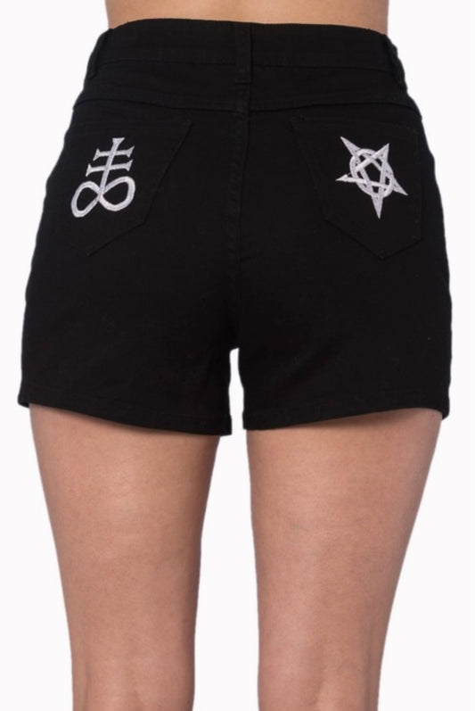 Sulphur Embroidered Shorts