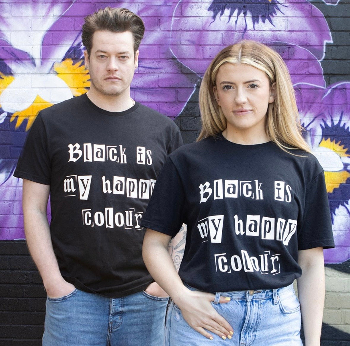 Black is my happy colour Tshirt