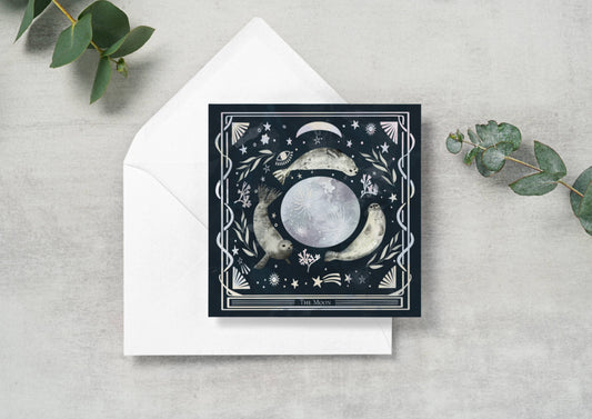 Seal moon Greeting Card