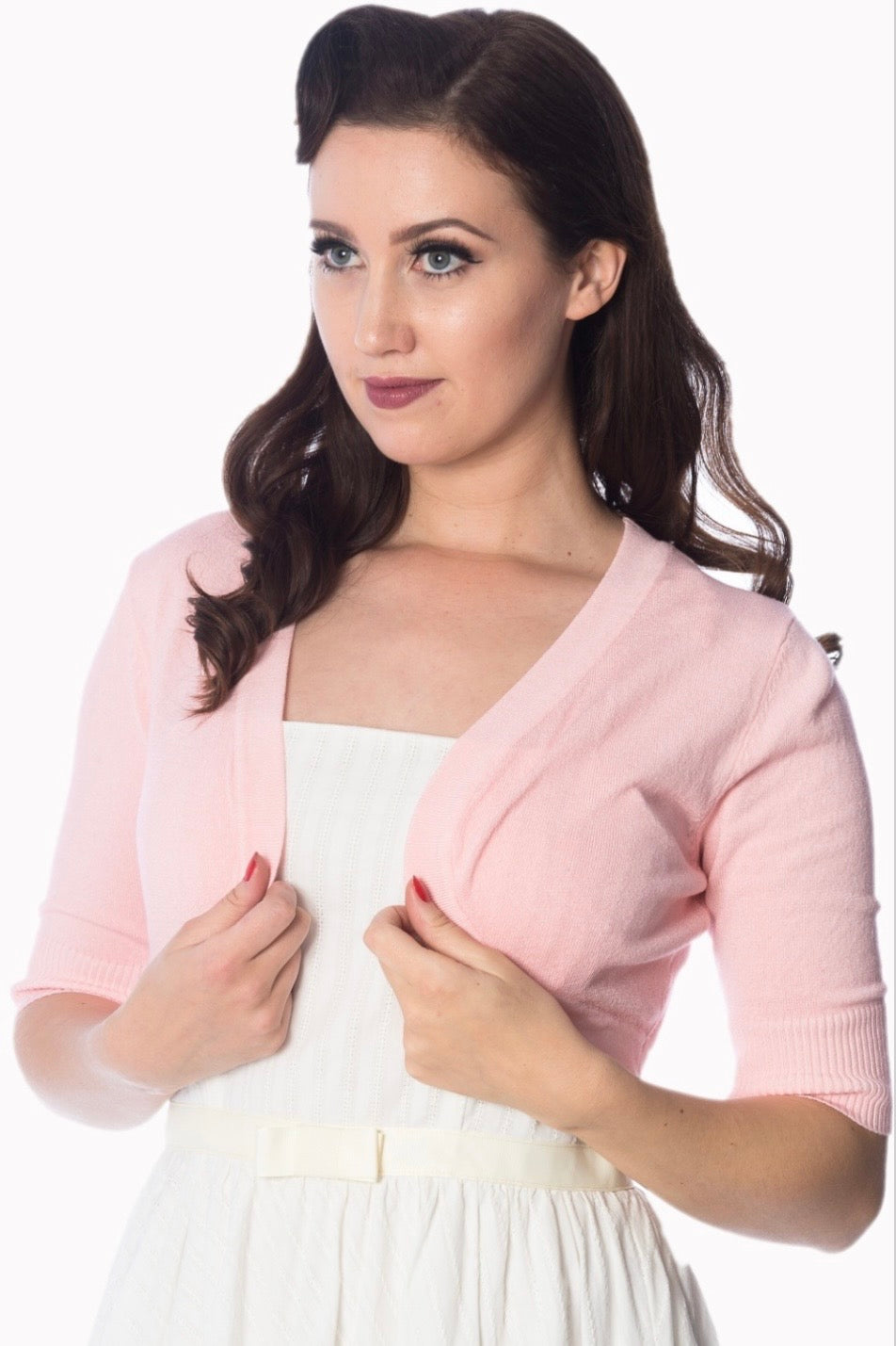 Hudson Short Sleeve Bolero Rose Pink