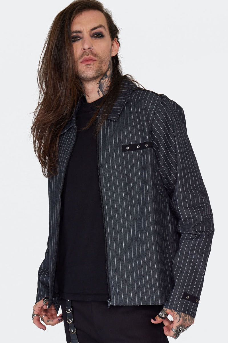 Pin Stripe Short Jacket