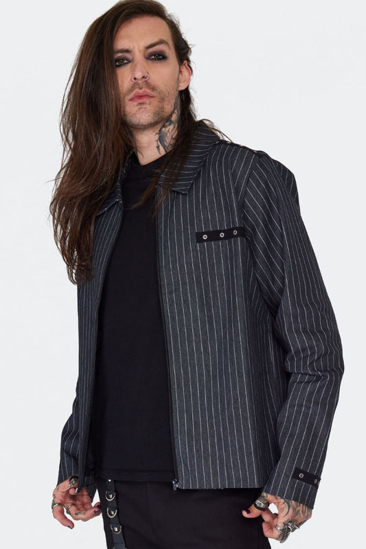 Pin Stripe Short Jacket