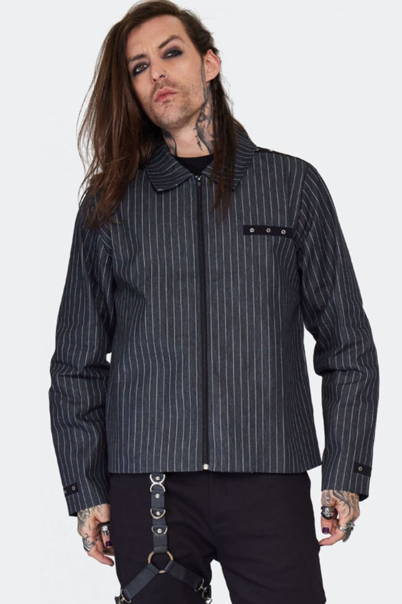 Pin Stripe Short Jacket