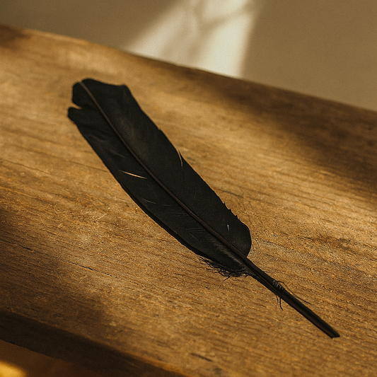 Turkey Feather, 10-12 inch, Single: Black