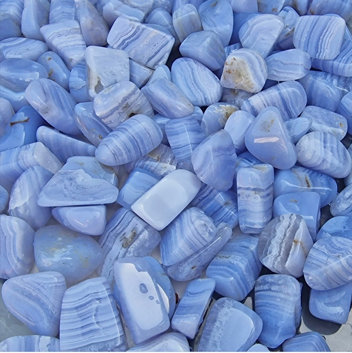 Agate Blue lace Tumblestone