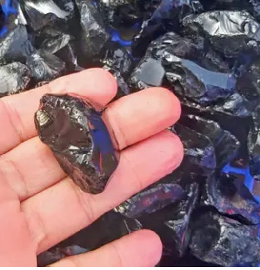 Natural (raw) Black Obsidian